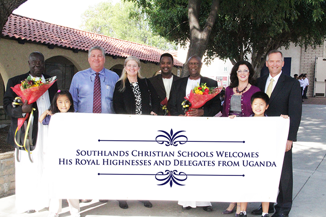 African king visits Southlands Christian School