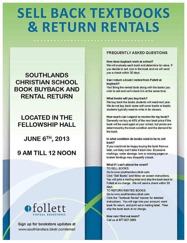 Southland Sell Back Textbooks