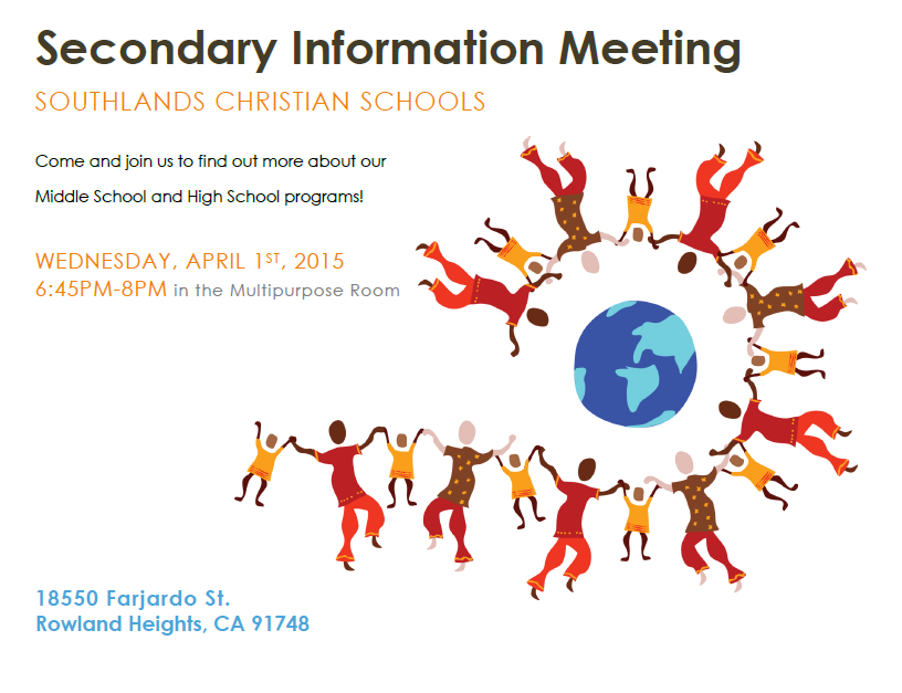 Secondary Information Meeting