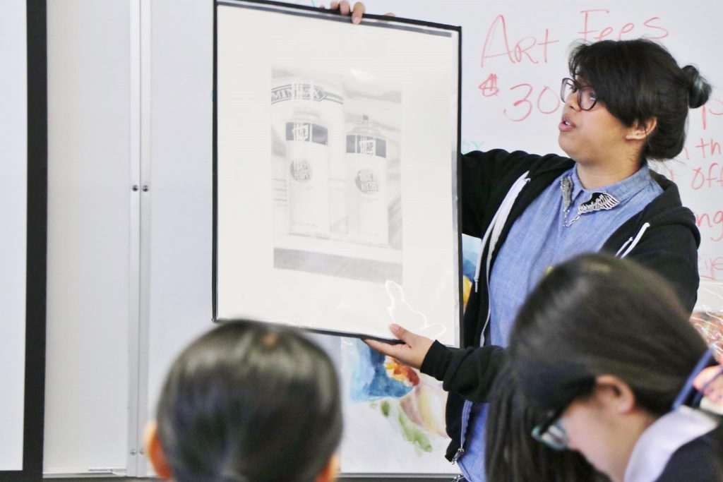 Art Students get a Visit from Ryman Arts Representative